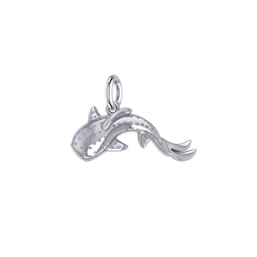 Marine Harmony Sterling Silver Whale Shark Pendant by Peter Stone TPD6224 - Jewelry